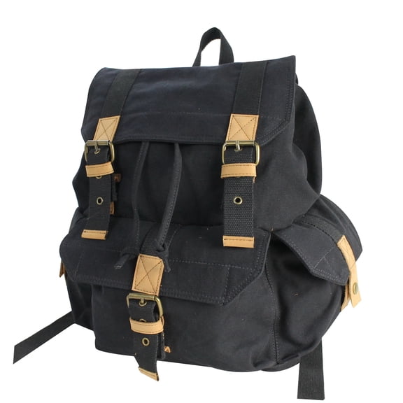 15 Sport Canvas Backpack Rucksack C03.BLK