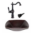 thumbnail image 1 of 15" Square Copper Vessel Sink, Clayborne Faucet Included, 1 of 4