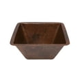 thumbnail image 1 of 15'' Square Under Counter Hammered Copper Bathroom Sink, 1 of 3
