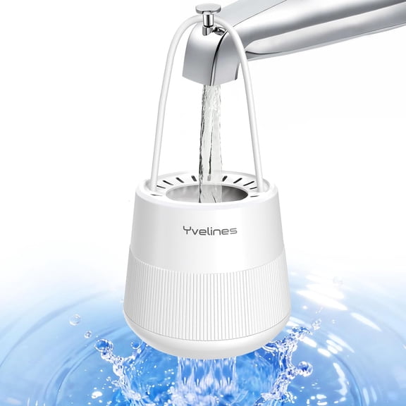 15-Stage Bath Water Filter for Tub Faucet, 7500 Gallons Bathtub Softens Hard & Removes Chlorine Healthier Skin Hair, BPA-Free (White)