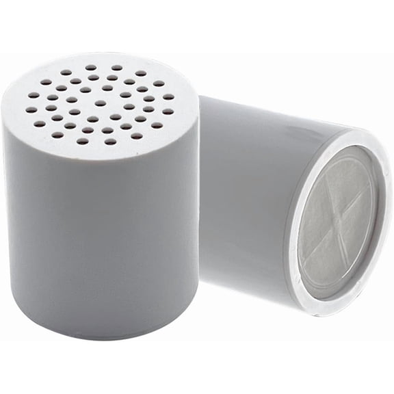 15 Stage Shower Filter Cartridge 2 PC - Remove Chlorine Heavy Metals and Other Sediments, Reduces Dry Itchy Skin, Dandruff, High Output Hard Water Filter Replacement Cartridge
