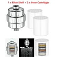 thumbnail image 1 of 15 Stage Shower Filter Water Softener Filtration for Hard Water, Multi-Stage Water Softener Shower Head Filter Remove Chlorine Heavy Metals and Other Deposits, Chrome, 1 of 10
