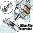 15 Stage Shower Filter With Vitamin C for Hard Water High Output