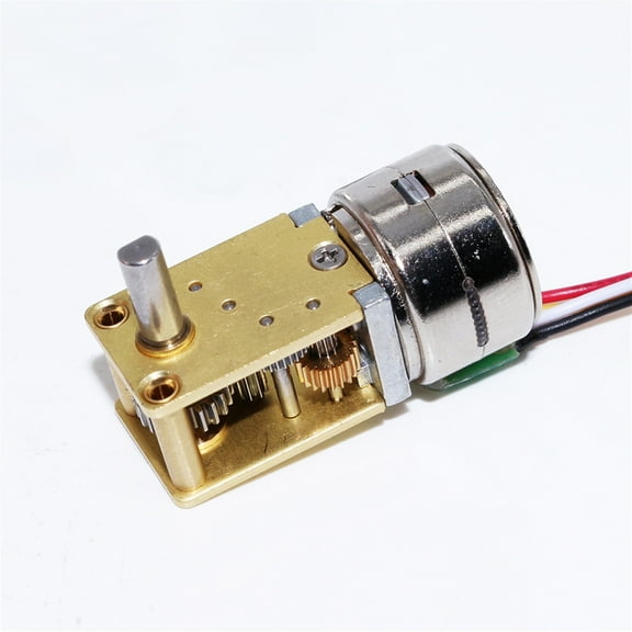 15 Stepping Micro Gear Motor, Metal Gear Reducer, Worm Gear, Brushless Precision Motor ,Low Noise - RATIO 1030 TO 1