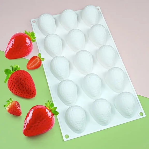 15 Strawberry Mousse Cake Molds French Dessert Chocolate Baking Cake Decoration Molds