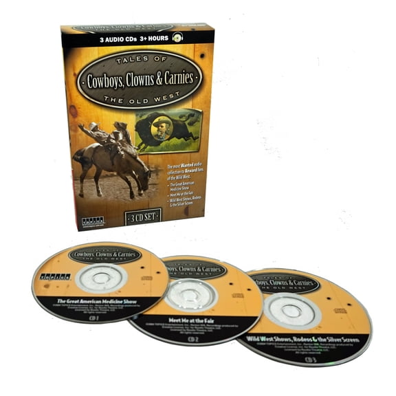 15 Tales of the Old West ~ 3 Audio CD Set ~ Cowboys, Clowns & Carnies Stories