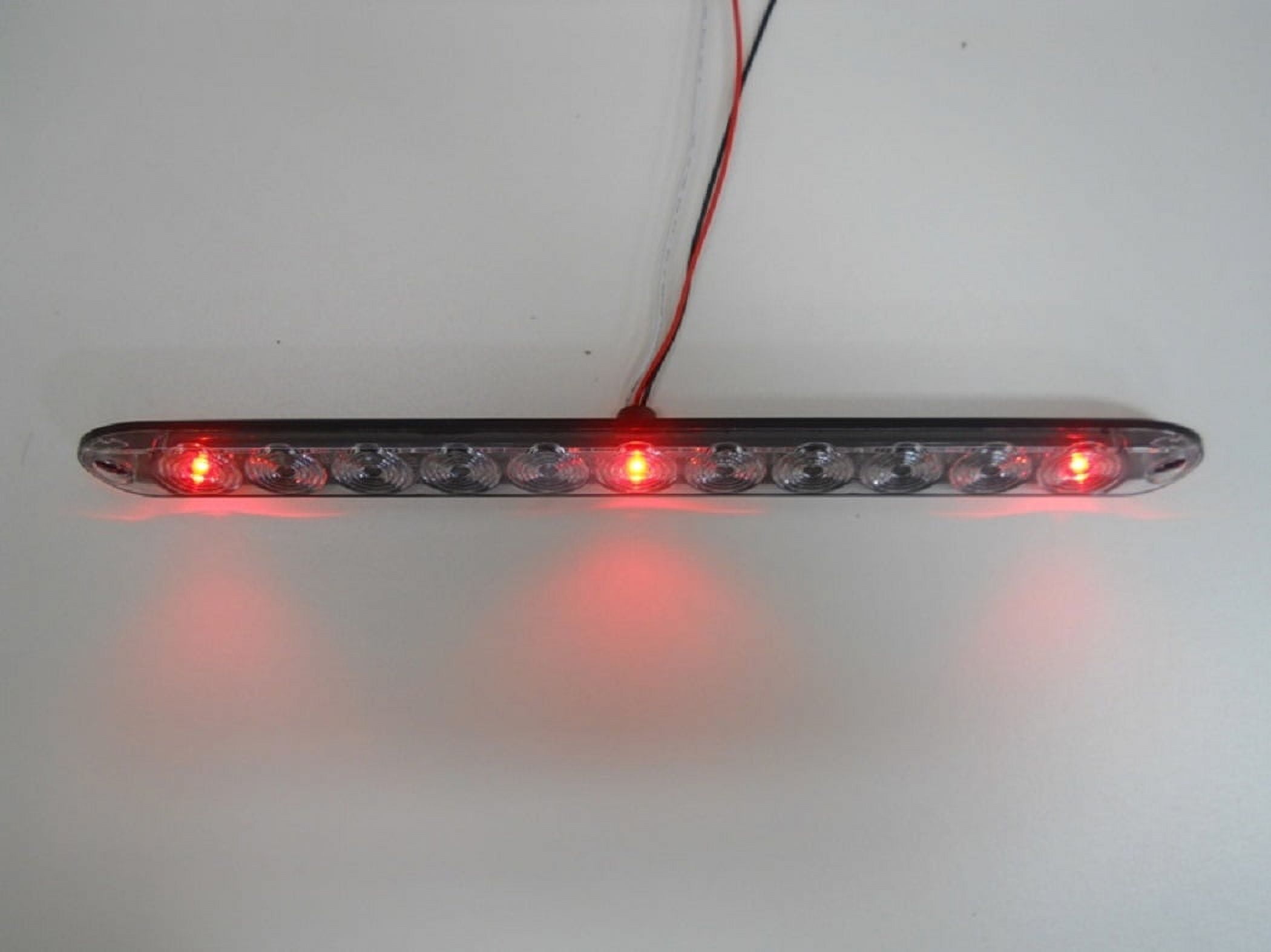 4x 15 Clear/Red 11 LED Trailer Truck RV Stop Tail Turn brake