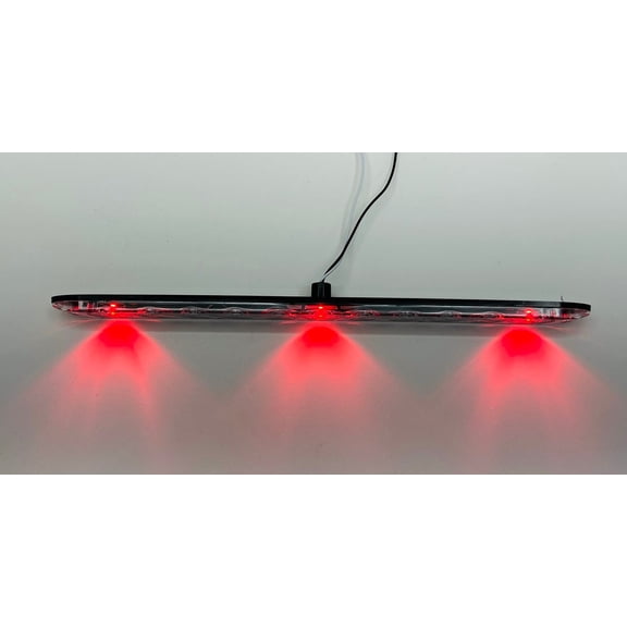 15" Red 3 LED Low Profile Over 80" ID Bar Trailer Truck RV Semi