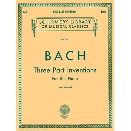 15 Three-Part Inventions: Schirmer Library of Classics Volume 380 Piano Solo, Arr. Mason (Paperback)