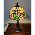 thumbnail image 1 of 15" Tiffany Style Floral Butterfly Table Lamp, 1 of 7