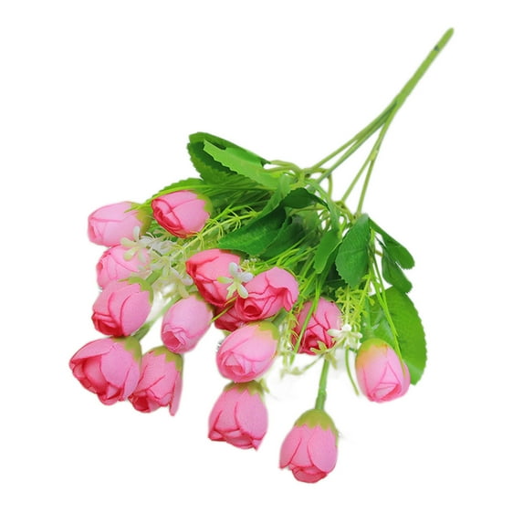 15 Tulips Magnolia Buds Artificial Flowers for Home Decoration - Lifelike Silk Flower Arrangements for Indoor and Outdoor Use