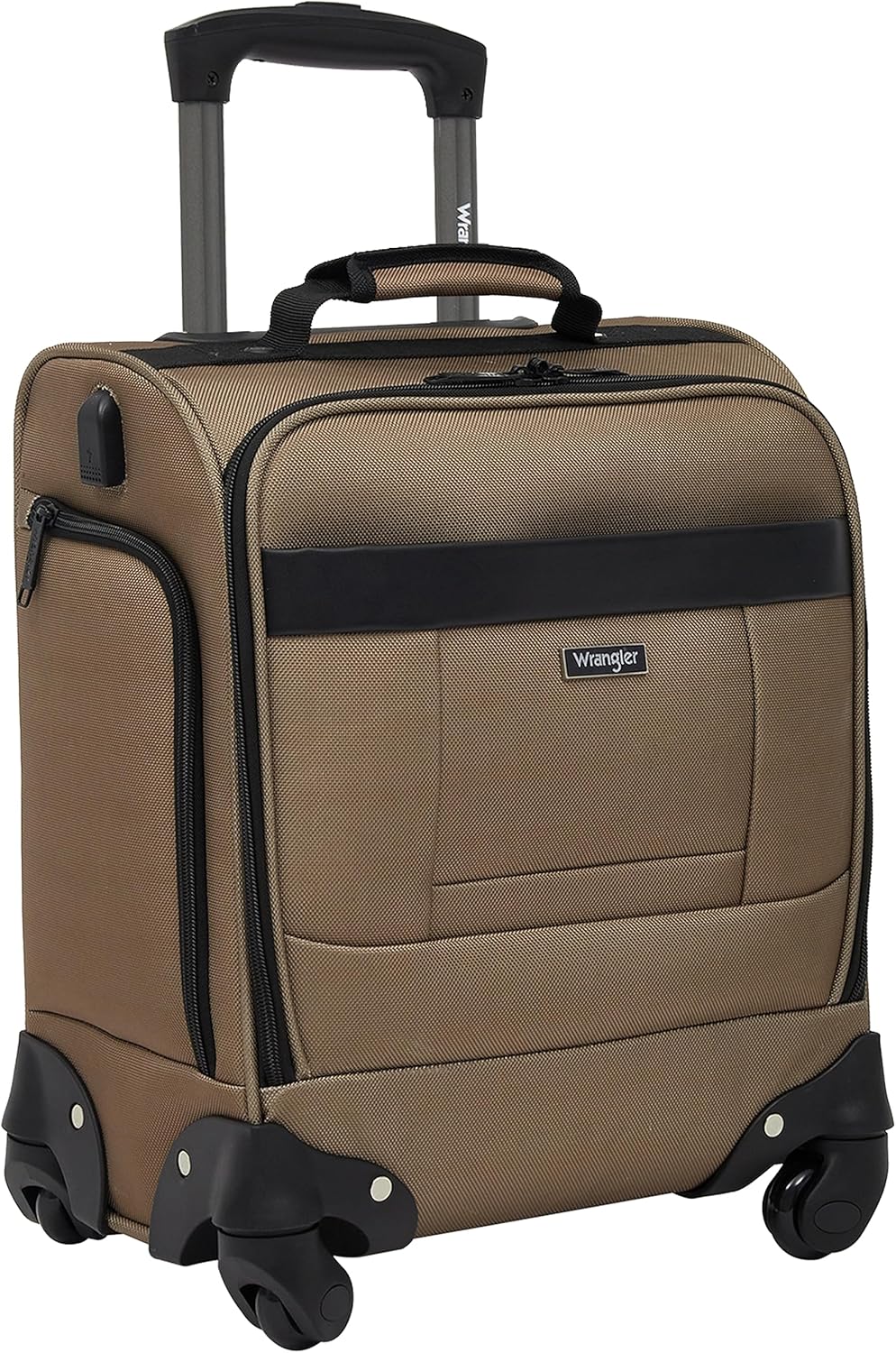 15" Underseat Spinner CarryOn Luggage, Charcoal
