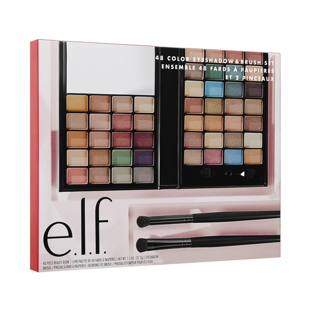 ($15 Value) e.l.f. 48 Color Eyeshadow & Brush Holiday Set