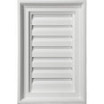 thumbnail image 1 of 15"W x 21"H Rectangle Urethane Gable Vent Louver, Functional, 1 of 11