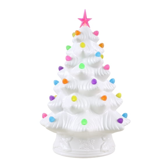 Mr. Christmas 15 in. Gumdrop Lights Nostlagic Ceramic Tree