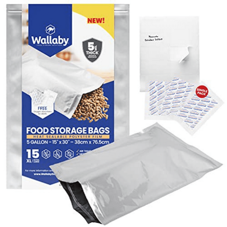 https://i5.walmartimages.com/seo/15-Wallaby-Mylar-Bags-with-Zipper-Bundle-5-Gallon-5-Mil-with-20-2500cc-Oxygen-Absorbers-Silver_b66b1c64-ede1-4dd2-9f2f-deafc8e18b15.8bc4985e8d9f804cf0855faae981d954.png?odnHeight=768&odnWidth=768&odnBg=FFFFFF