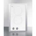 thumbnail image 1 of 15" Wide 115V 2-Burner Radiant Cooktop, White, 1 of 3