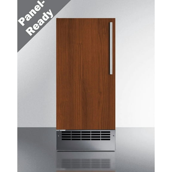 15" Wide 25 lb. Drain-Free Icemaker (Panel Not Included), LHD