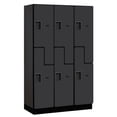 thumbnail image 1 of Salsbury Industries 27368BLU Extra Wide Designer Wood Locker - 3 Wide - Blue, 1 of 3