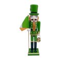 thumbnail image 1 of 15"Wooden Nutcracker Soldier Figurine St. Patrick's Day Decor,Irish Shamrock Hand-Painted Lucky Nutcracker Statue with Green Cape,Festive Holiday Ornament for Christmas Tabletop Shelf Home Decoration, 1 of 6