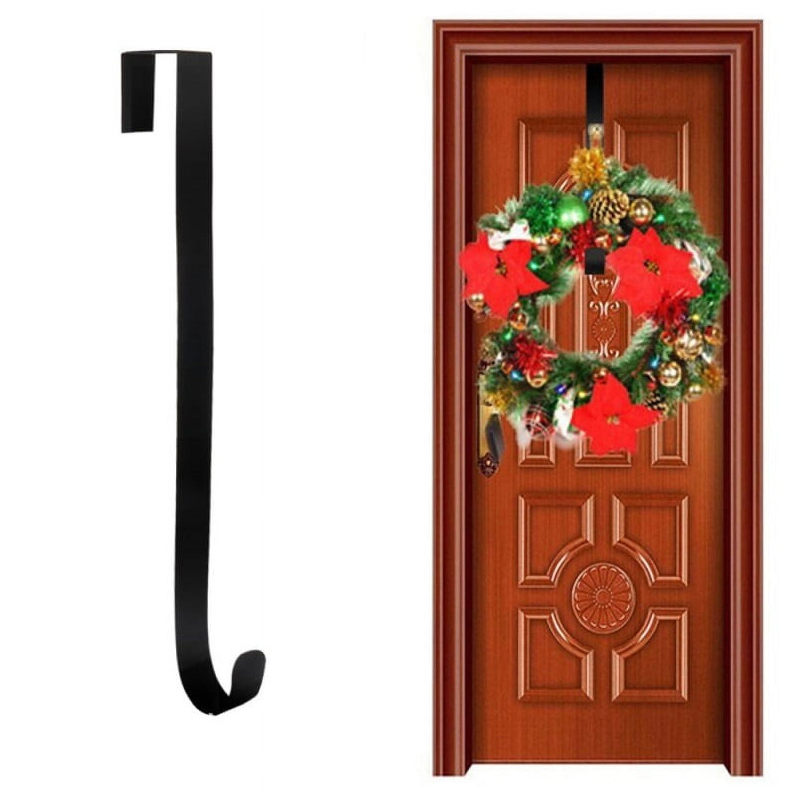15" Wreath Hanger for Front Door, Large Wreath Metal Hook for Christmas ...