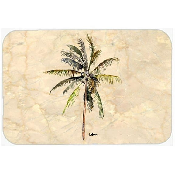 15 X 12 In. Palm Tree Glass Cutting Board Large Size