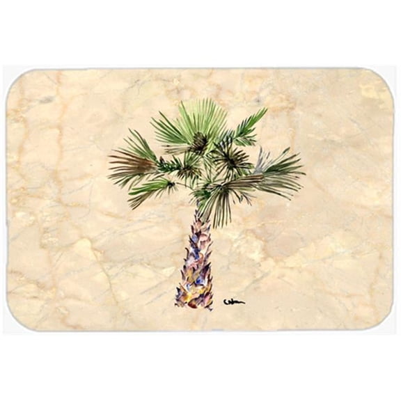 15 X 12 In. Palm Tree Glass Cutting Board Large Size