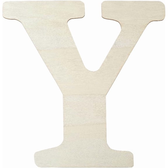 15 X 15 Inch Wooden Letters Y Alphabet Wood Cutouts Big MDF Blank Word Simple Printable White Sign Piece Unfinished Board for Birthday Wedding Christmas Wall Home Party DIY Crafts Decorations White