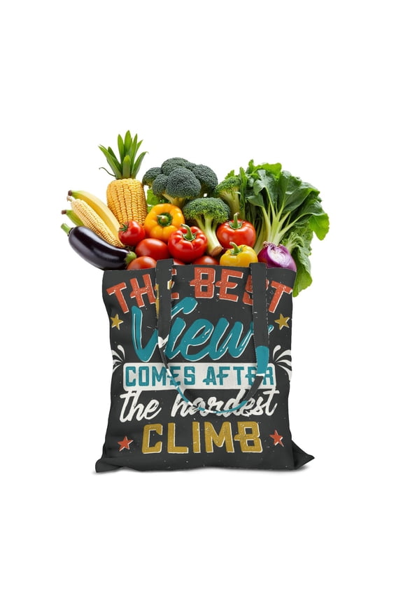 15" X 16" Easter Canvas Tote Bag with Inner Pocket, Reusable Egg Hunt Gift Bag, Slogan Print