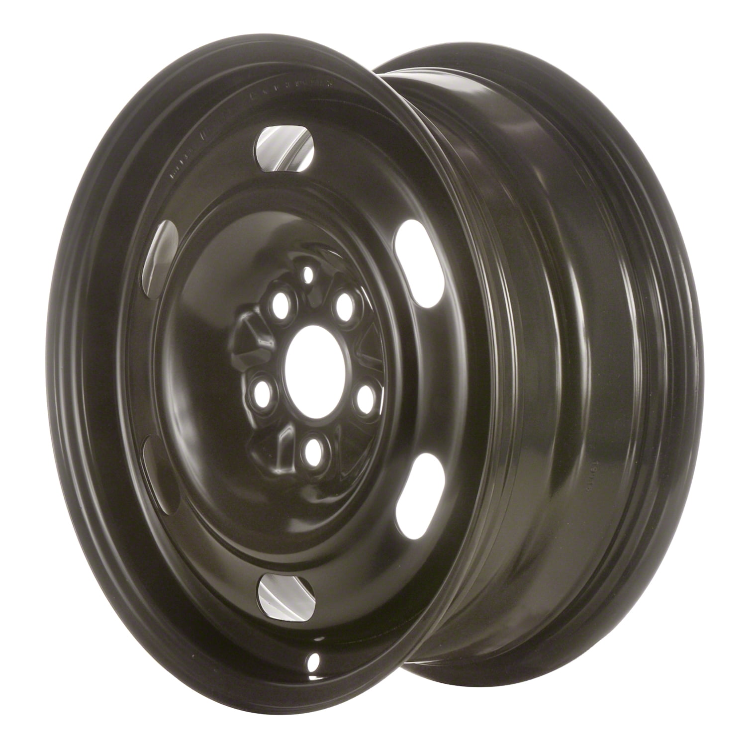 Pt Cruiser 16 Inch Rims 15 X 6 Reconditioned OEM Steel Wheel, Black, Fits 2003-2010 Chrysler PT ...