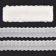 thumbnail image 1 of 15 Yards Eyelet Lace Ribbon 2-1/2 inch Wide Ivory White Cotton Lace Trim Wavy Edge Lace Ribbon Cotton Embroidery Hollow Flower Lace Trim for Garment Clothing Home Decor DIY Craft Supply for DIY, 1 of 9