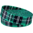 thumbnail image 1 of 15 Yards Polyester Ribbons Green and Black Jacquard Ribbon Flat with Stripe Pattern Tyrolean Ribbon for DIY Handmade Bag Straps Camera Strap Webbing Belt Accessories Wide: 38mm, 1 of 8
