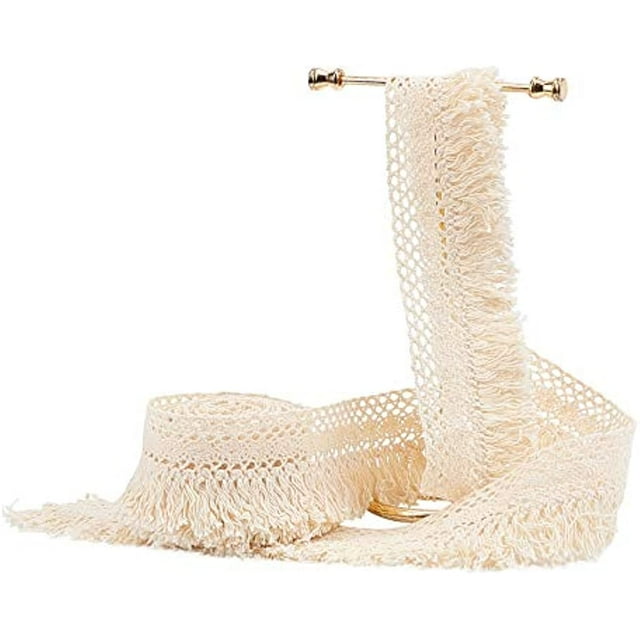 1 Yd Cotton Lace Tassel Trim Ribbon Fringe Fabric Garment DIY Sewing Craft 4cm E - Foto 10