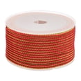 thumbnail image 1 of Uxcell Braided Cord, Metallic Bracelet Knotting Macrame Cord Braiding Beading Thread Twine Rope for String Knitting DIY Jewelry Making Plant Wall Hanger Red, 1 of 7