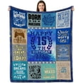 thumbnail image 1 of 15 Year Old Boys Gifts for Birthday Blanket 50"x60", 15th Birthday Gifts for Boys, Gifts for 15 Year Old Boys, Quinceanera Gifts, 15th Birthday Decorations for Teen Girls Boys Throw Blanket, 1 of 6