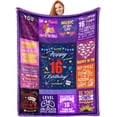thumbnail image 1 of 15 Year Old Girl Gifts for Birthday - Quinceanera Gifts Blanket - Gifts for 15 Year Old Girls - 15th Birthday Gifts for Teen Girls - 15th Birthday Decorations for Girls Gift Ideas 50"X60", 1 of 5