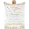 thumbnail image 1 of 15 Year Old Quinceanera Gifts for Teen Girls, Cozy Happy 15th Birthday Throw Flannel Blanket Gift for Daughter Sister, 130x150 cm Pink Floral Bday Gifts Ideas for 15th Granddaughter Female Friends, 1 of 6