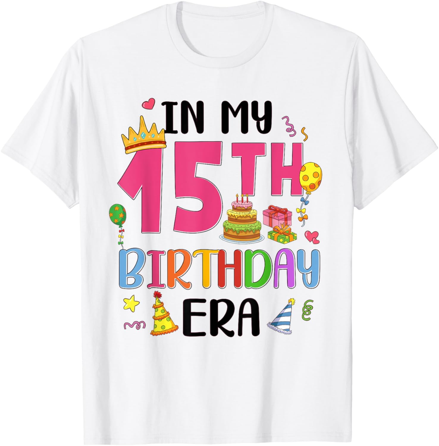 15 Years Girl Official Teenager Birthday 15th Birthday Girls T-Shirt mens t shirt，white，women，funny，misfits，men，journey