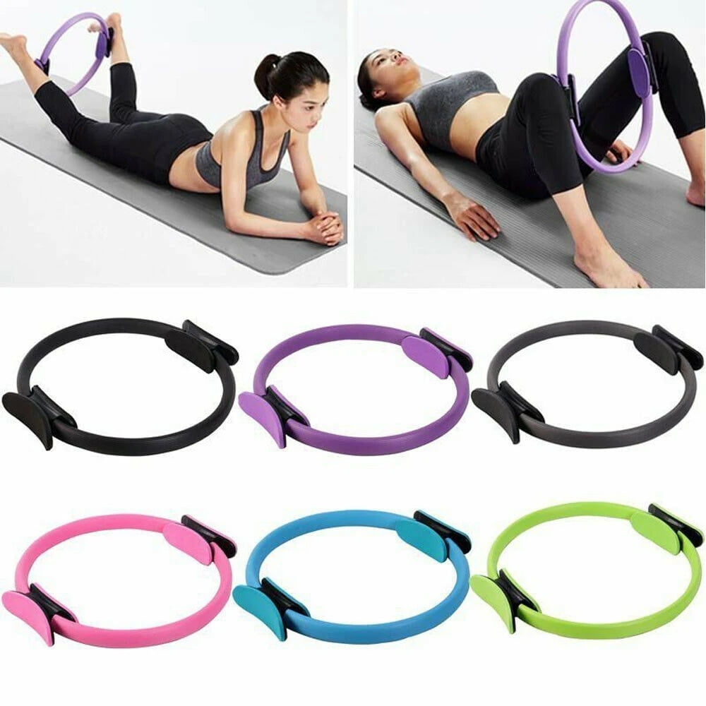 15 Yoga Fitness Ring Circle Pilates Women Girl Fitness Ring Yoga Exercise  Home Yoga Ring Circle Gym Workout 