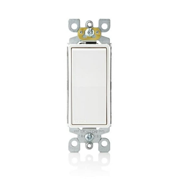 15 amps 3-Way protective Treated Rocker AC Quiet Switch, White
