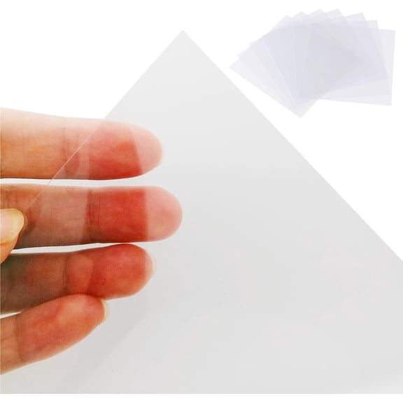 15 count 4 mil Transparency Blank Template Material Stencils Mylar for  Paper Clear Sheet 12 x 12 inch (15-4 mil)