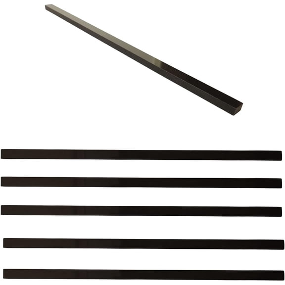 15 count Black Marble Tile Trim, 12 Inch Marble Pencil Liner Both Side Polished for Bathroom, Backsplash, Kitchen, Tile Shower, Marble Material
