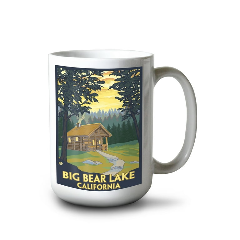 Cabin in the Woods Coffee Mug Coffee Cup 15oz with Beautiful Vibrant Colors  | Mugs Dishwasher & Microwave Safe