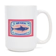 thumbnail image 1 of 15 fl oz Ceramic Mug, Dockside Series, Shark, Dishwasher & Microwave Safe, 1 of 5