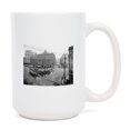 thumbnail image 1 of 15 fl oz Ceramic Mug, Seattle, Washington, Pioneer Square Panoramic View, Vintage Photograph, Dishwasher & Microwave Safe, 1 of 3