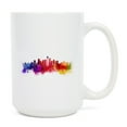 thumbnail image 1 of 15 fl oz Ceramic Mug, Seattle, Washington, Skyline Abstract, Dishwasher & Microwave Safe, 1 of 5