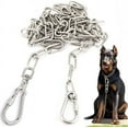thumbnail image 1 of 15 ft Dog Chains for Outside - Heavy Dog Tie Out Chain Leash Great for Small to Large Dogs Up to 200Lbs - Chew Proof Long Dog Leash Chain Dog Chain for Yard Camping or Travel 15 ft / 200lbs, 1 of 5