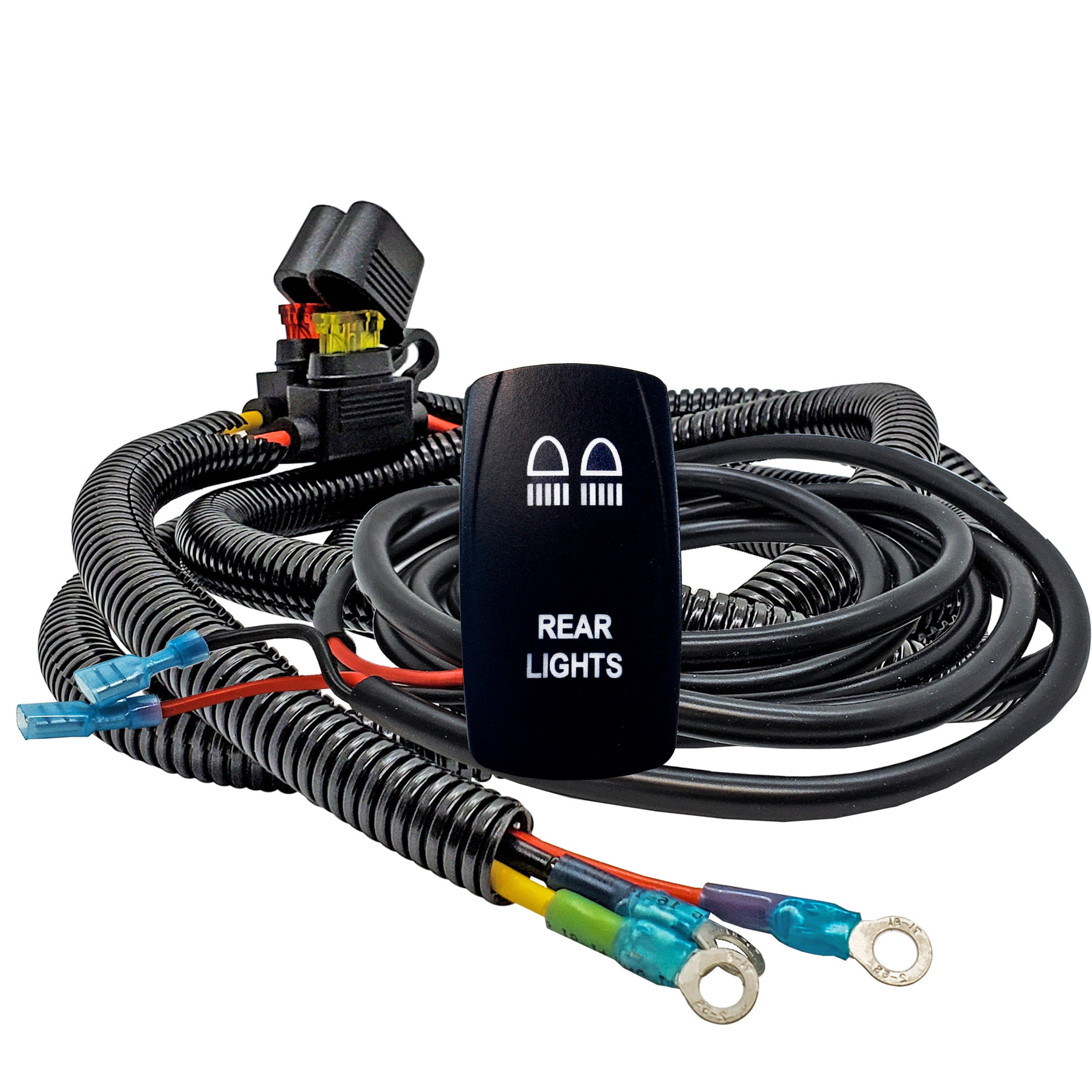 15 ft. Power Busbar Distribution Block Wire Harness Kit with On/Off ...