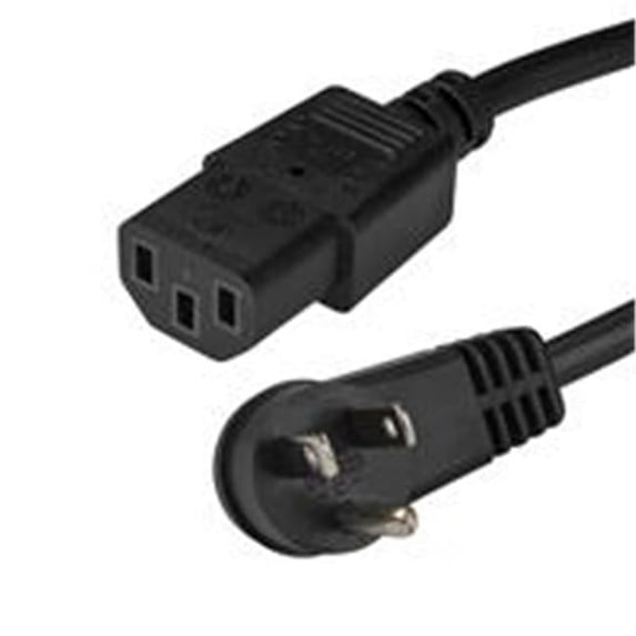 15 ft. Power Cord Right-Angle NEMA 5-15P to C13
