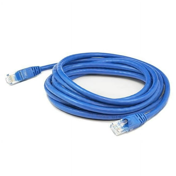 15 ft. RJ-45 Male to Male Cat6A Copper Patch Cable - Blue